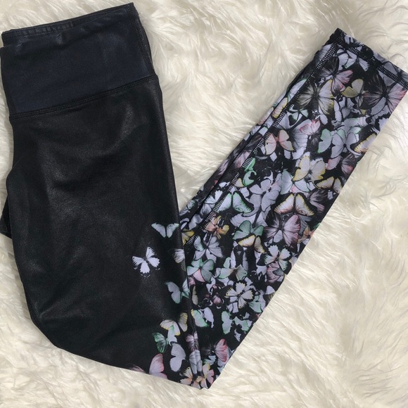 ALO airbrush butterfly leggings size small black - Picture 7 of 8